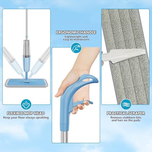 MEXERRIS Wet Spray Mop for Hardwood Floors