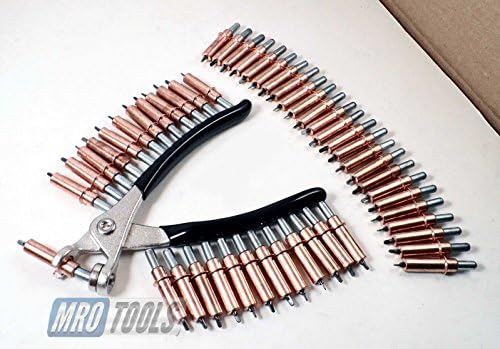 50 18 Cleco Fasteners with Pliers and Carry Bag