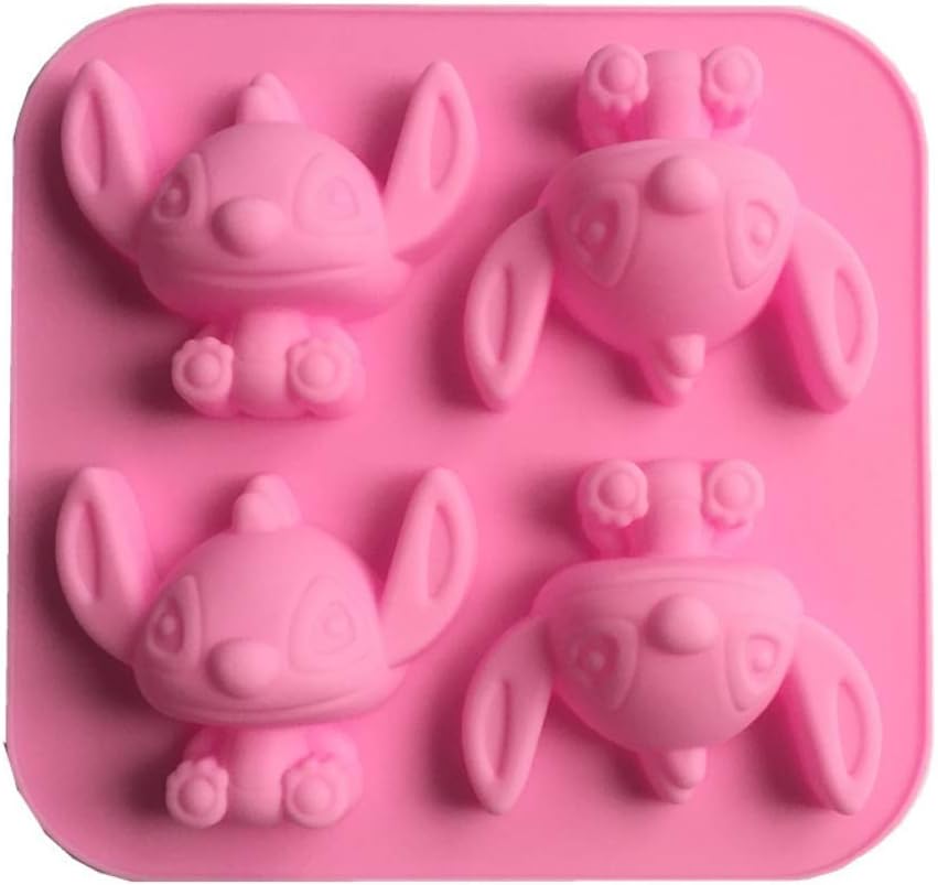 Cute 4-Hole Anime Baby Silicone Mold Tool