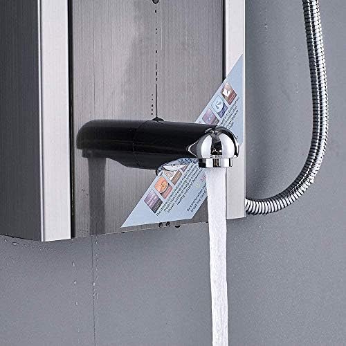 LED Shower Panel Column Tower System with Massage Jets Black Oil Rubbed Bronze
