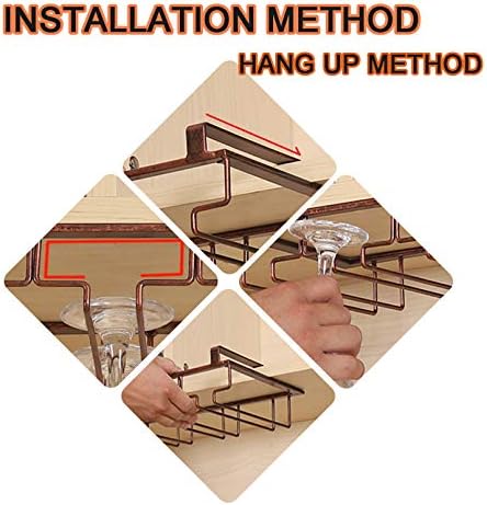 Modern Metal Wine Glass Rack - Multi-Function Storage Organizer