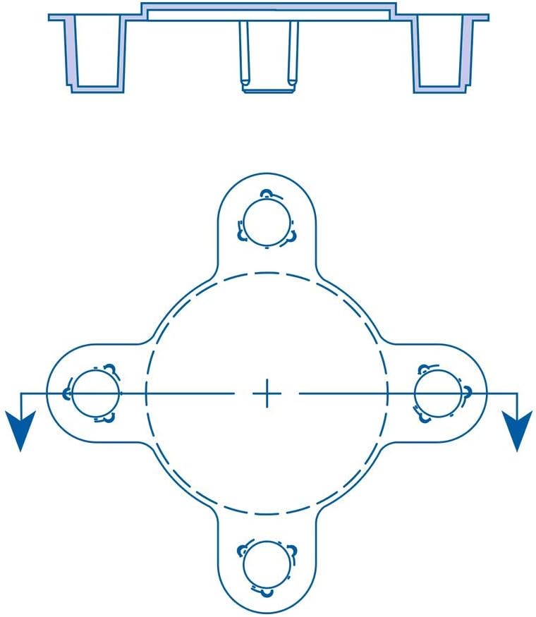 MOCAP MBH1508000MB1 Bolt Hole Flange Protector 8 DN 200 Qty 2