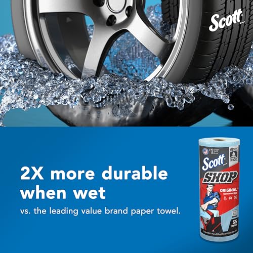 Scott Shop Original Blue Towels 94x11 12 Rolls 660 Sheets Total