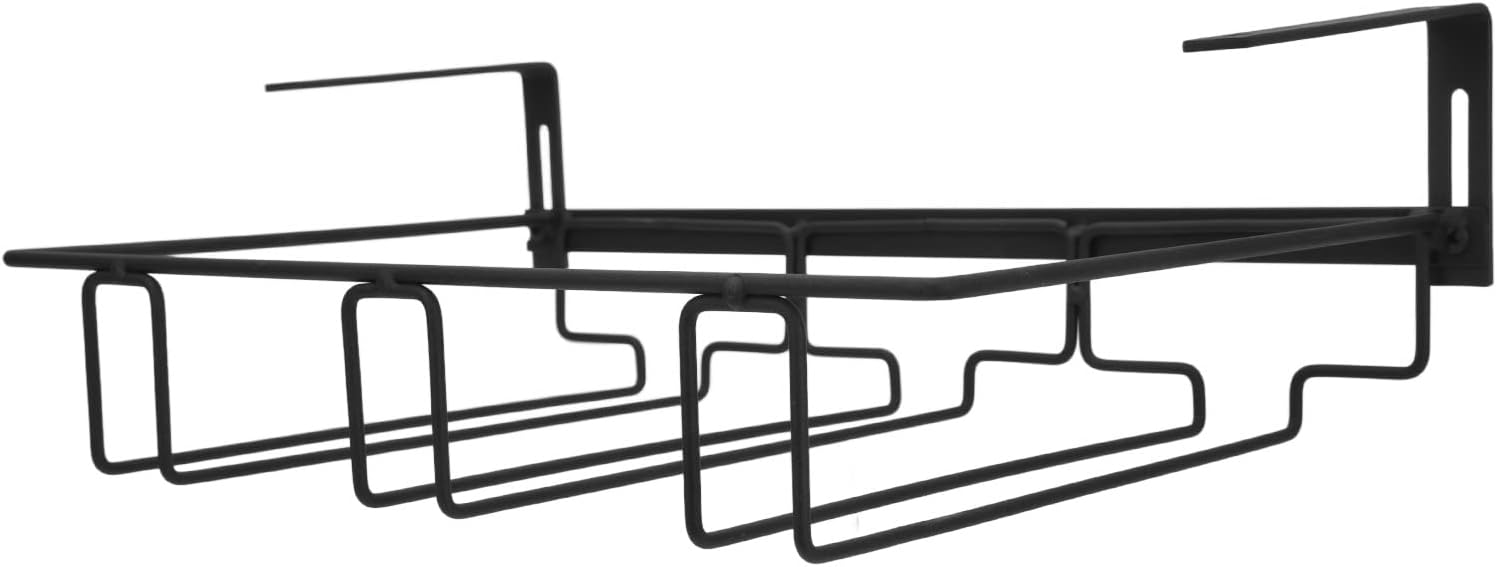 HURRISE Space-Saving Wine Glass Holder with 3 Rails