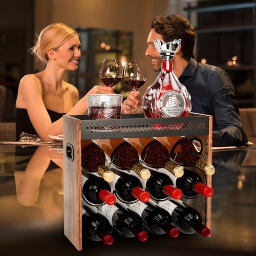 KLM 2-Tier Wine Rack Holds 8 Bottles Home Use