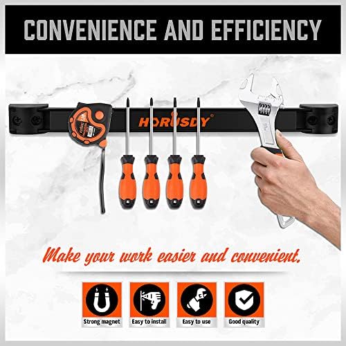 HORUSDY 12 Inch Magnetic Tool Holder Strip 4 Pack