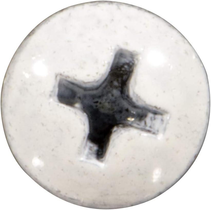 White Phillips Pan Sheet Metal Screws 8x1 1