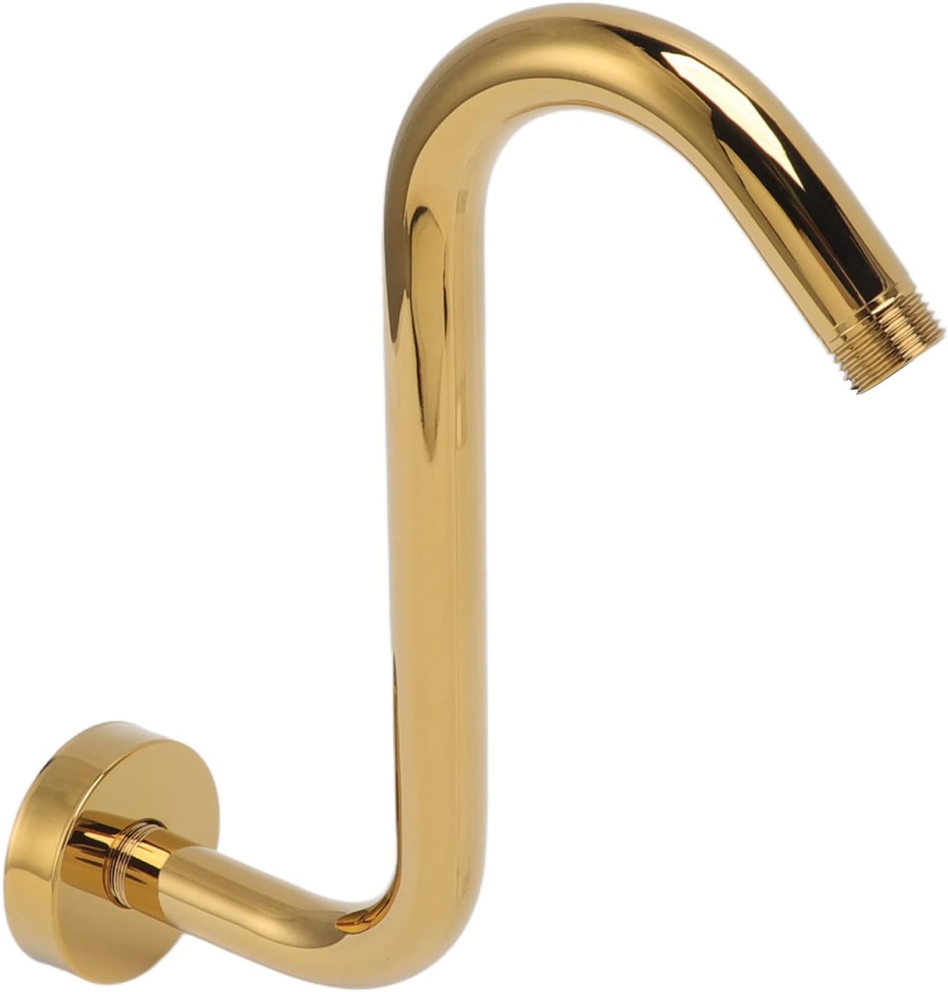 Gold 304 Stainless Steel S-Shaped Shower Arm