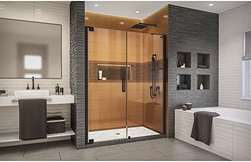 DreamLine Elegance LS Frameless Pivot Shower Door - Satin Black