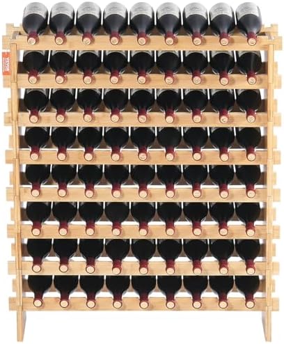 VEVOR Modular Freestanding Wine Rack 72 Bottles