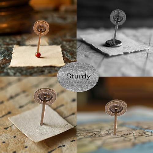 Supernine Brass Tacks Decorative Nails 100Pcs