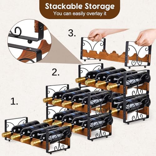 X-cosrack 3-Tier Wine Rack for Inside Cabinet