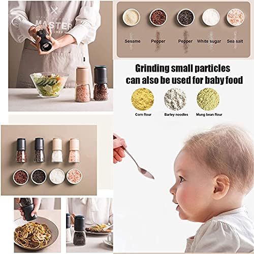 Ceramic Salt and Pepper Grinders Set 2Pcs