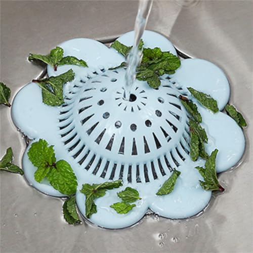 WELANGBN Hair Catcher Shower Drain Cover with Suction Cups White