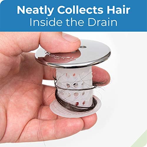 TubShroom Drain Protector - 2 Pack Chrome 15 - 175 Fit