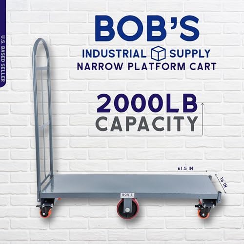 BISupply 16 x 615in Heavy Duty Platform Cart Dolly - 2000lb Capacity