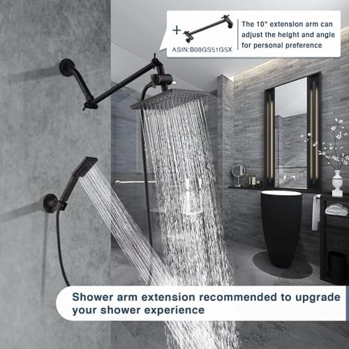 BRIGHT SHOWERS Dual Shower Head Set with Hose and Bracket
