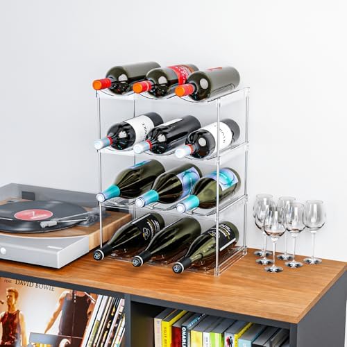 Yieach 4 Tier Stackable Water Bottle Organizer