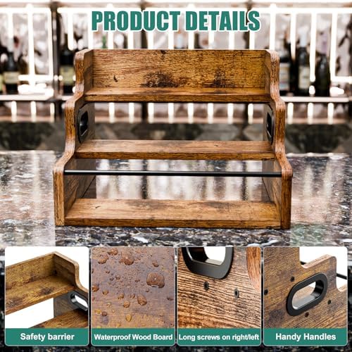 KLM 3-Tier Liquor Display Wine Rack Shelf Organizer