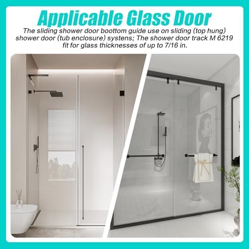 M6219 Sliding Shower Door Plastic Guide Rail 12 in Channel