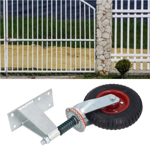 Fabater 8 Inch Heavy Duty Gate Caster Wheels with Hardware Red