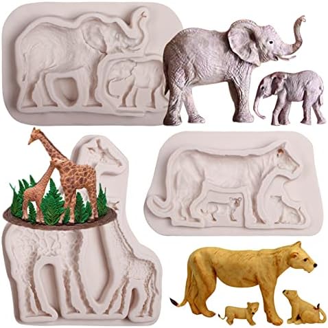 Xcake Lcook Elephant Silicone Fondant Mold Set