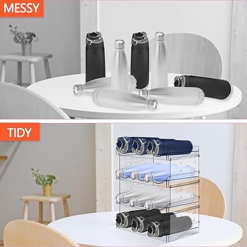 Baosia Stackable Wine Rack with 2 Tiers for 6 Bottles