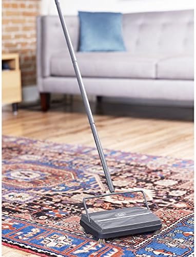 Fuller Brush Electrostatic Carpet Floor Sweeper - 9 Path - Lightweight - Gray