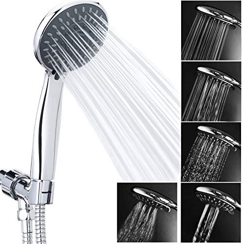 BRIOUT 5-Setting Handheld Shower Head with High Pressure and Adjustable Mount 1
