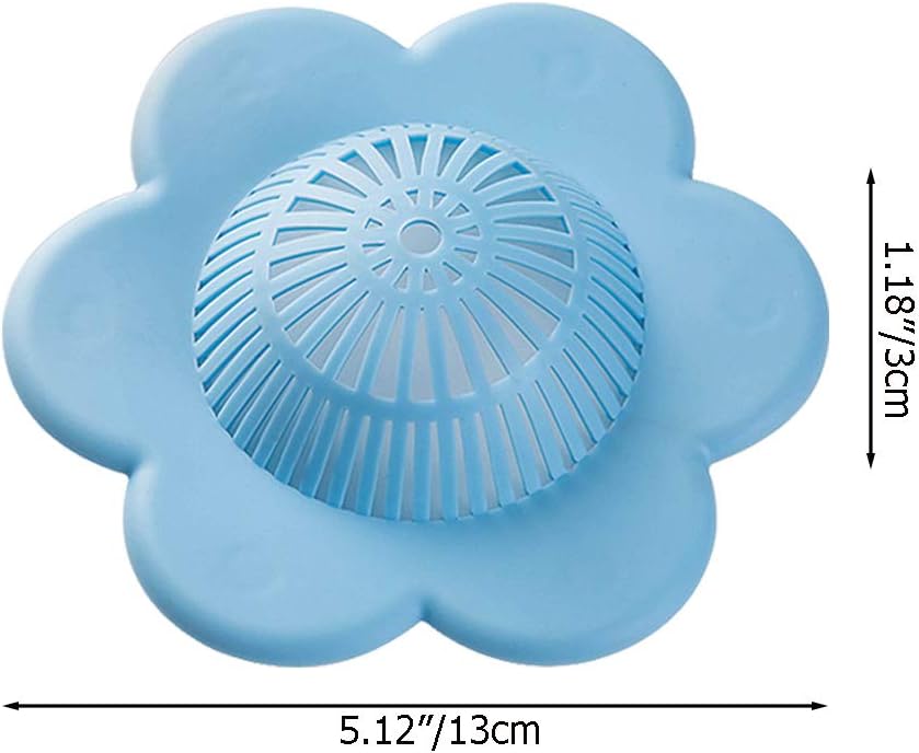 UMBWORLD Hair Catcher Silicone Drain Cover with Suction Cups 4 Pack