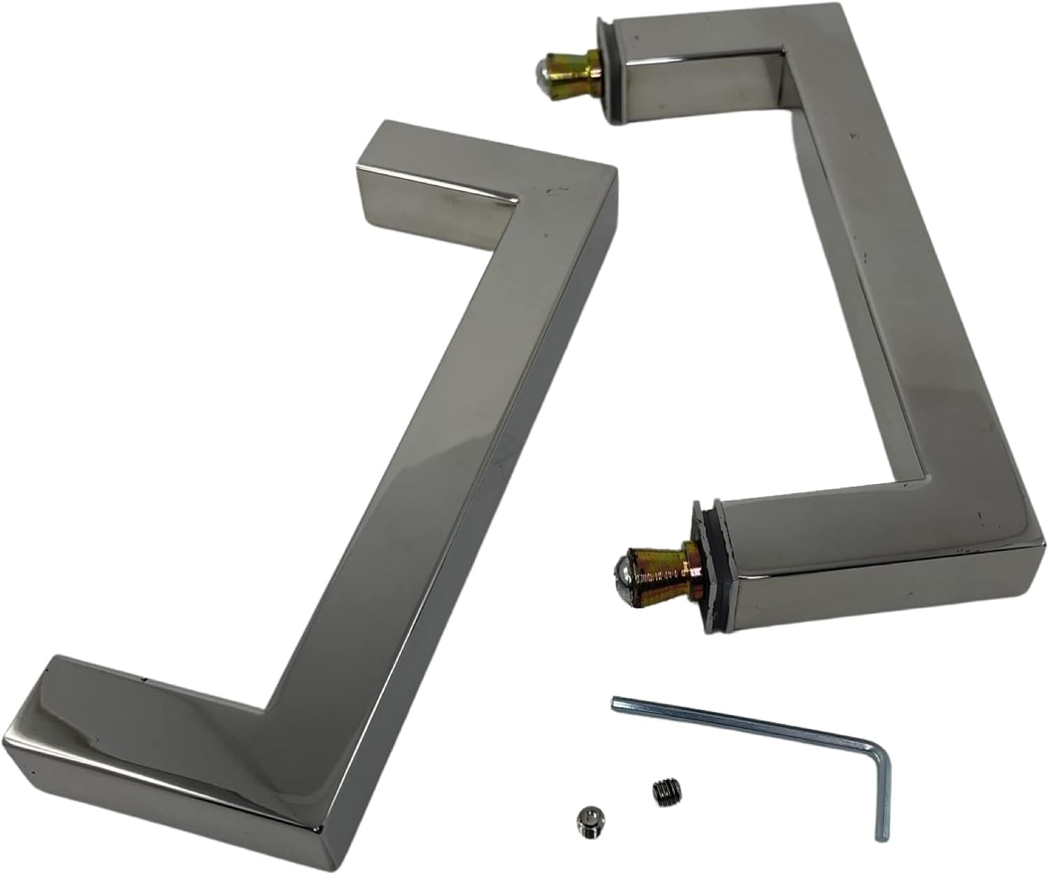 Stainless Steel Shower Door Handle with Installation Kit Chrome 8inch