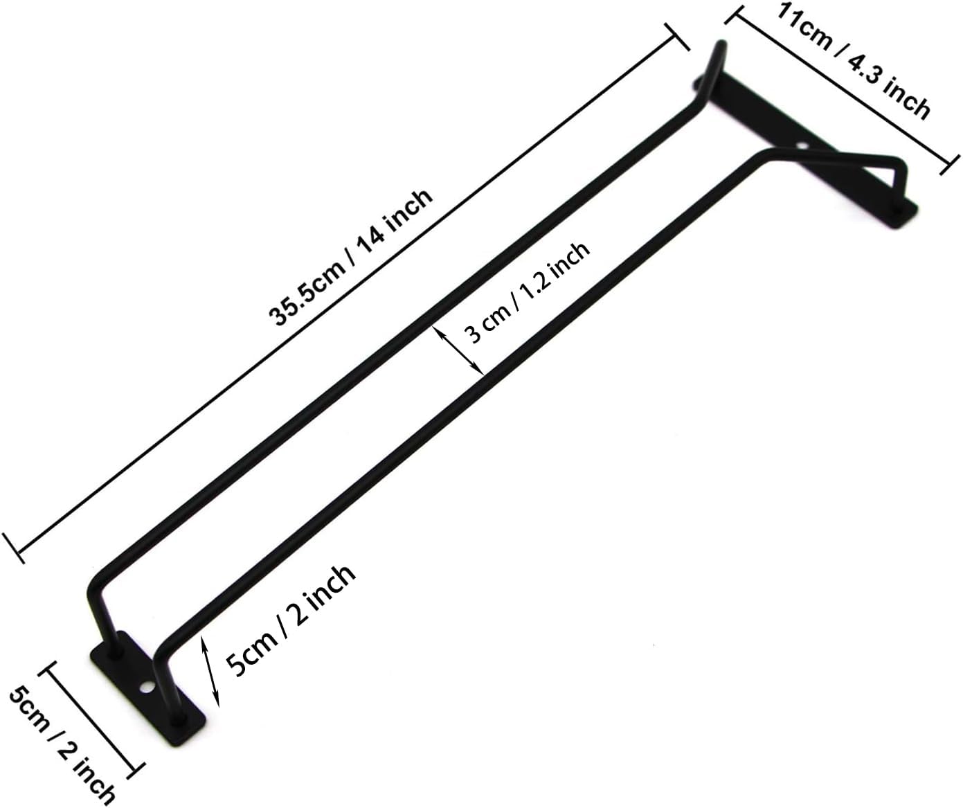 RedDreamer 14-Inch Stemware Rack Set of 4