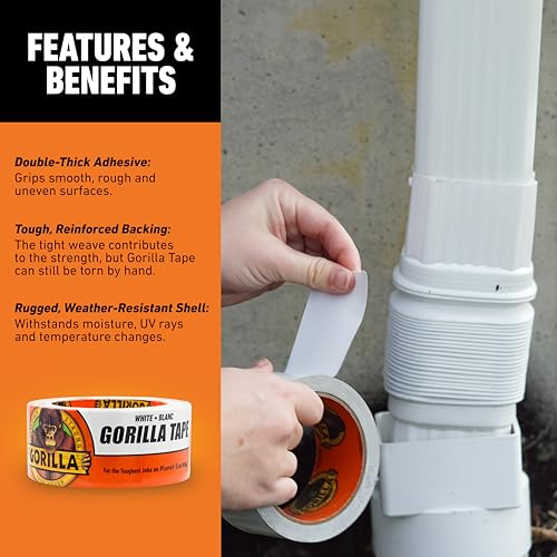 Gorilla White Duct Tape 188 x 10 yd Pack of 1
