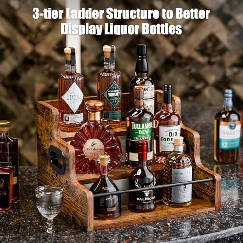 KLM 3-Tier Liquor Display Wine Rack Shelf Organizer