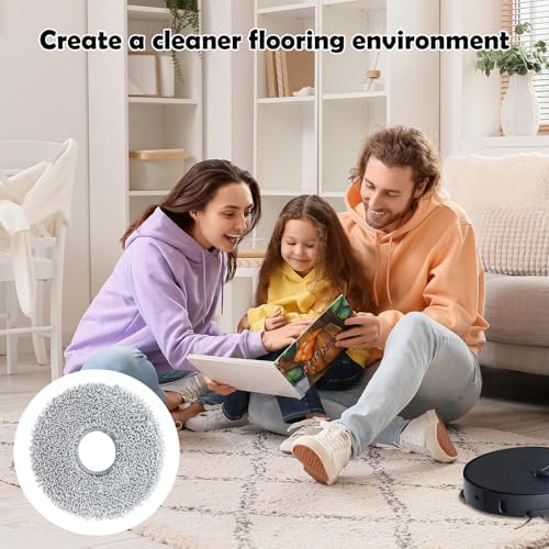 VIEWALL 8 Pack Reusable Microfiber Mop Cloth