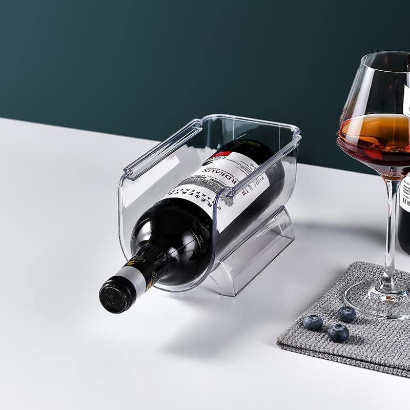 Set of 4 Stackable Wine Rack for Kitchen Countertop