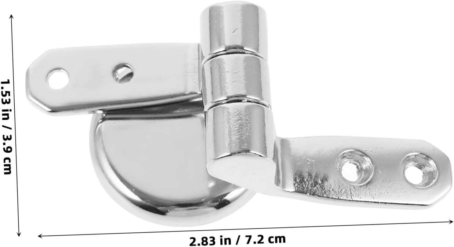 Homoyoyo Durable Toilet Seat Hinge Replacement - Heavy-Duty Stainless Steel Hinge with Screws
