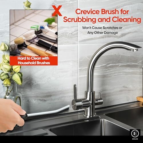 EZLAD 5 Pcs Hard Bristle Crevice Cleaning Brush Set