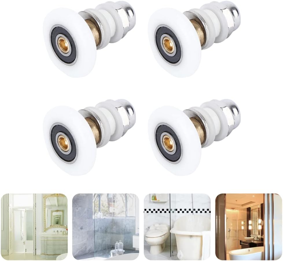 Hemobllo Shower Door Rollers Replacement 4 Pcs