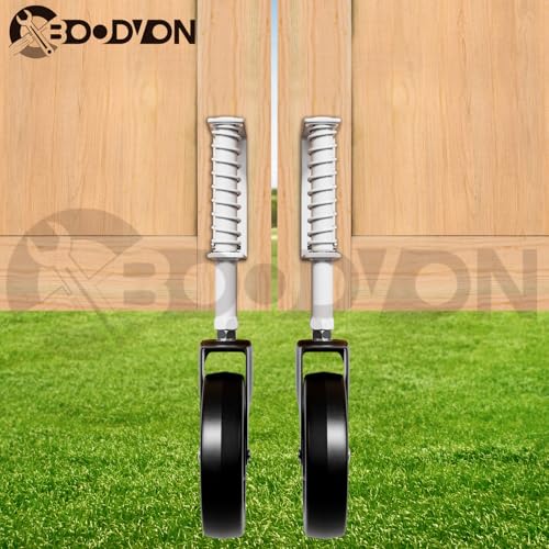 BOODVON 5 Spring Loaded Gate Caster 2 Pack