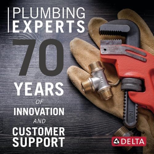 Delta Rain Shower Head Black Matte Square