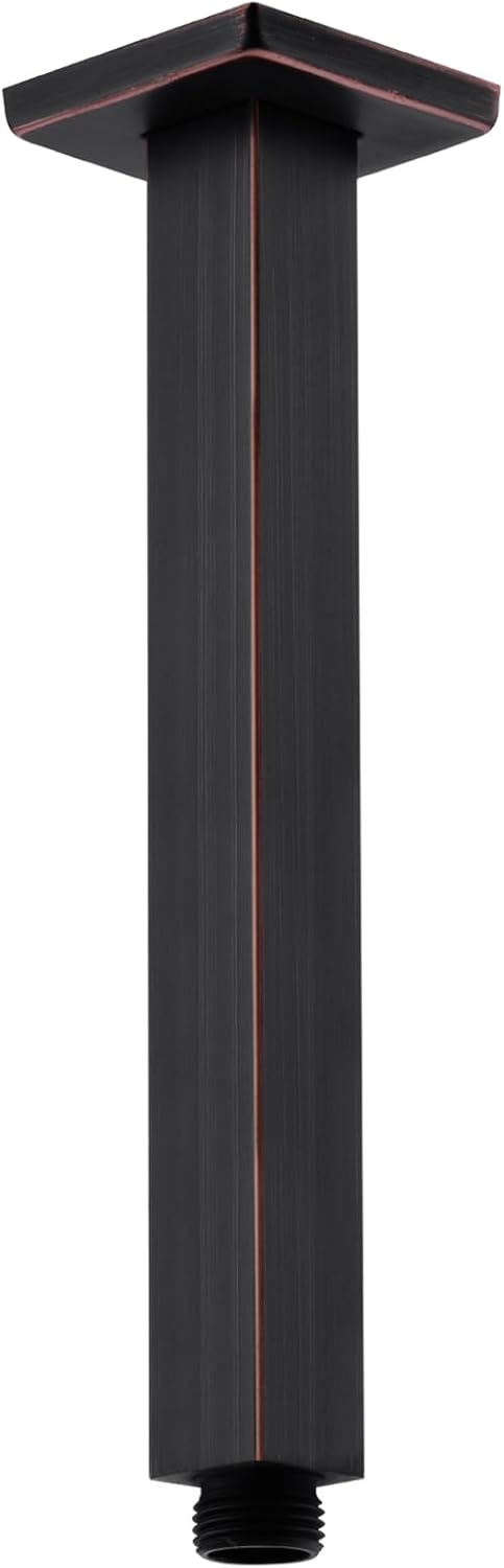 CLOVERMAP 8 Inch Square Shower Arm with Flange