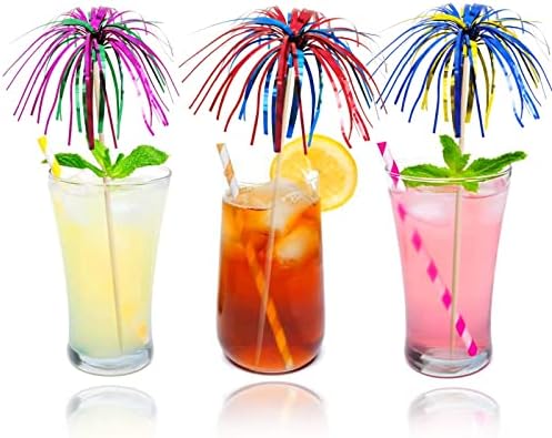 BLUE TOP Frill Firework Cocktail Picks 200 PCS 9 Inch