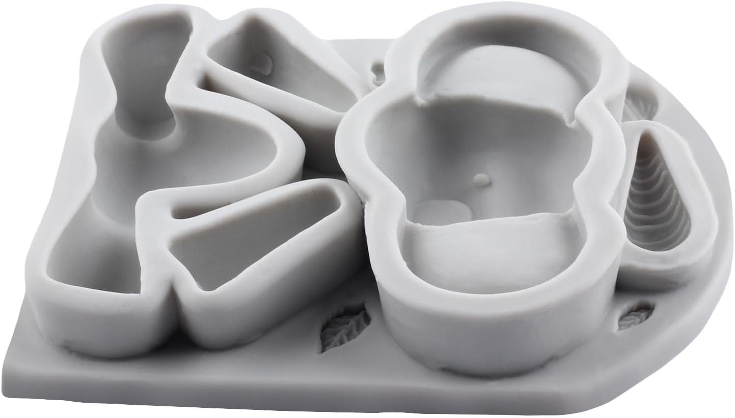 YANQINMS Elephant Silicone Fondant Mold - Reusable Cake Decorator Mold