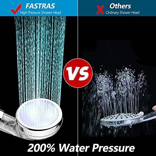 FASTRAS LED Shower Head with Handheld and Hose