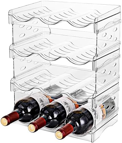 Baosia Stackable Wine Rack 4 Tiers 12 Bottles 1