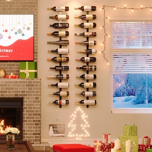 X-cosrack 12-Bottle Wall Wine Rack with Detachable Design