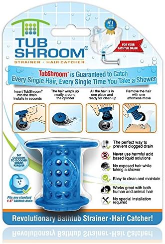 TubShroom Drain Protector Hair Catcher Blue
