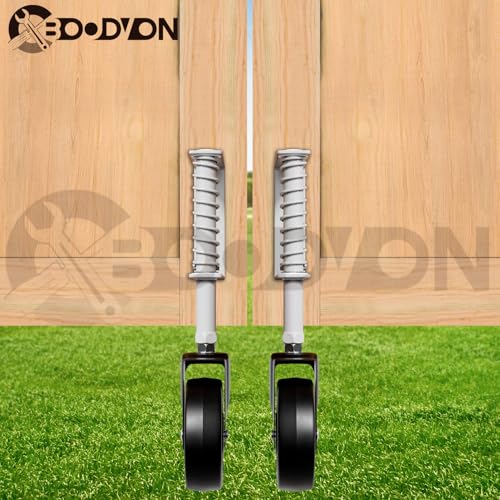4 Spring Loaded Gate Caster with 360 Rotation 220 Lbs Capacity 2 Pack