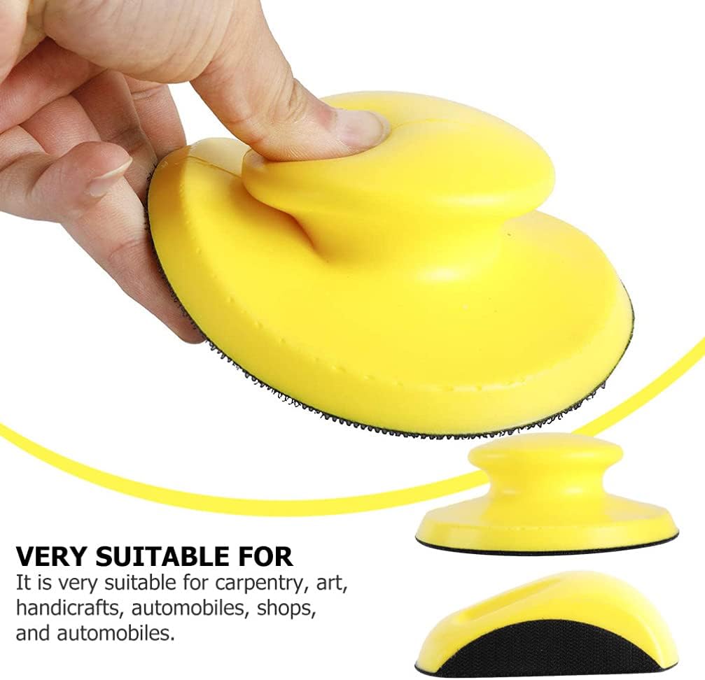 Baluue 2PCS Yellow Sanding Backing Pad with Hook and Loop
